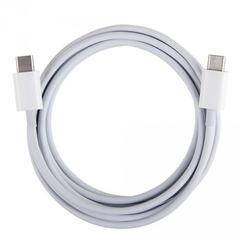 USB-C - USB-C dátový a nabíjací kábel Type-C - biely