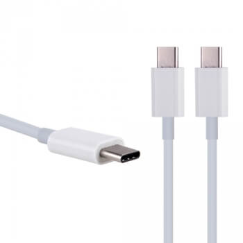 USB-C - USB-C dátový a nabíjací kábel Type-C - biely