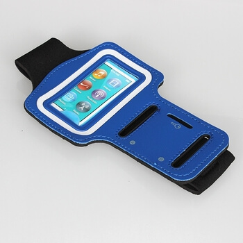 Športové púzdro a ochranný obal na behanie pre Apple iPod Nano 7. generace - tmavo modré