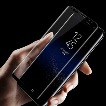 3D ochranné tvrdené sklo pre Samsung Galaxy S8 G950F - čierne