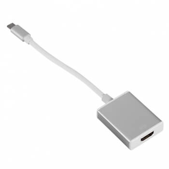 Redukcia adaptér z USB-C na HDMI pre Apple MacBook strieborná