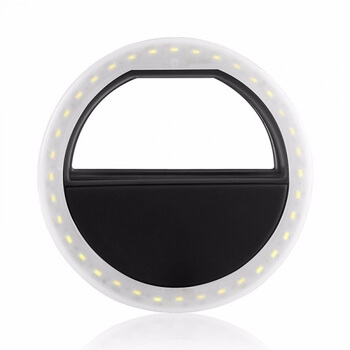 Selfie Light univerzálne biele LED svetlo - čierne