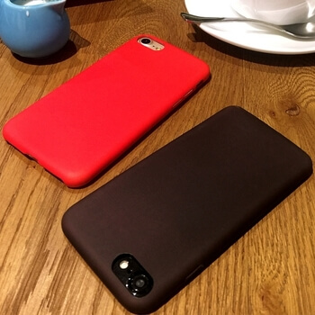 Meniace sa termo ochranný kryt pre Apple iPhone 6/6S - čierno/červený