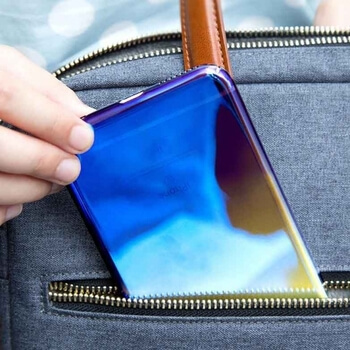 Dúhový plastový ultratenký kryt pre Apple iPhone 6/6S - modro žltá dúha