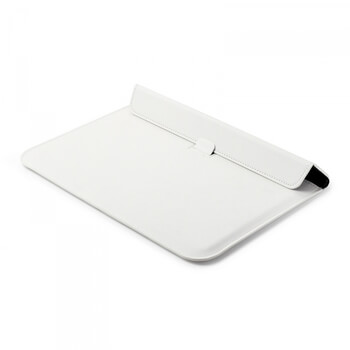 2v1 Puzdro s magnetom a stojanom z ekokože pre Apple MacBook Pro 15" Retina - biele