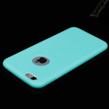 Silikónový matný obal s výrezom pre Apple iPhone 8 - modrý