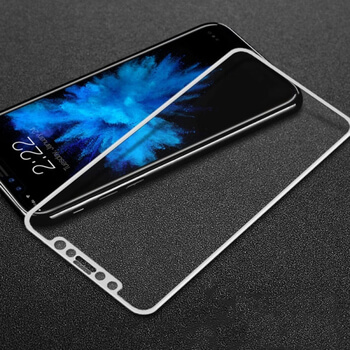 3x 3D tvrdené sklo s rámčekom pre Apple iPhone X/XS - biele - 2+1 zdarma