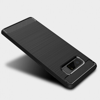 Ochranný silikónový obal karbón pre Samsung Galaxy Note 8 N950F - čierny