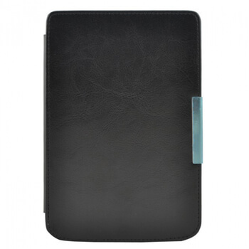 Kožený flipový kryt pre čítačku elektronických kníh 626 Touch Lux 3 SES - čierny