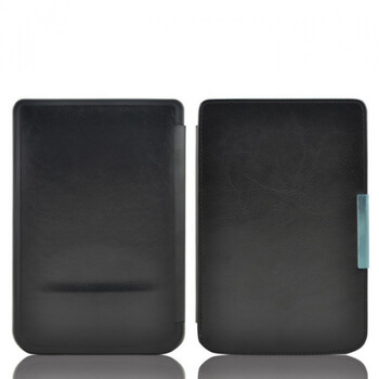 Kožený flipový kryt pre čítačku elektronických kníh 626 Touch Lux 3 SES - čierny