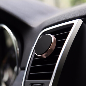 Univerzálny magnetický držiak do auta na uchytenie do ventilačné mriežky ružový