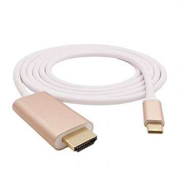 Kábel s redukciou USB-C s výstupom na HDMI 4K pre Apple MacBook 1,8 m zlatá