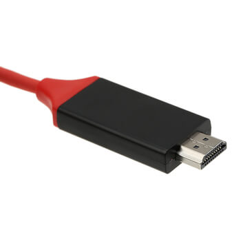 Kábel s redukciou USB-C s výstupom na HDMI 4K pre Apple MacBook 2 m červená