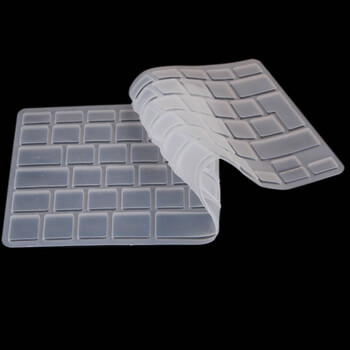 Silikónový ochranný obal na klávesnici EÚ verzia pre Apple MacBook Pro 13" Retina - priehľadný