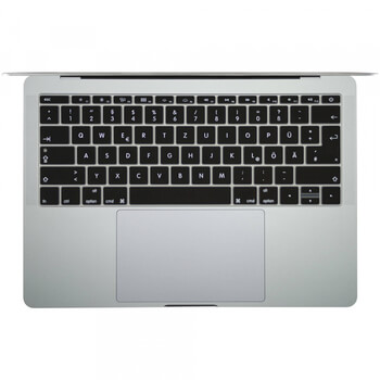 Silikónový ochranný obal na klávesnici EÚ verzia pre Apple MacBook Pro 13" Retina - čierny