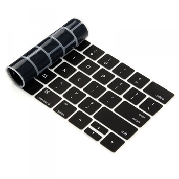 Silikónový ochranný obal na klávesnici EÚ verzia pre Apple Macbook Pro 13" Retina - čierny