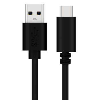 USB Type-C prepojovací kábel pre nabíjanie a synchronizáciu dát 1m - čierny