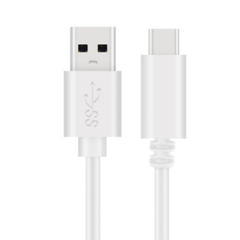 USB Type-C prepojovací kábel pre nabíjanie a synchronizáciu dát 1m - biely