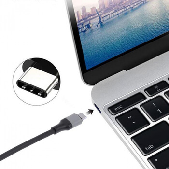 Kábel s redukciou USB-C so vstupom pre HDMI 4K pre Apple MacBook šedá