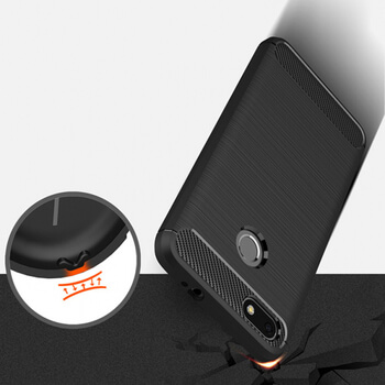 Ochranný silikónový obal karbón pre Huawei P9 Lite Mini - čierny