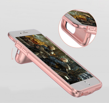 3v1 Plastové puzdro s externou batériou smart battery case power bánk 3000 mAh pre Apple iPhone 6/6S - červené