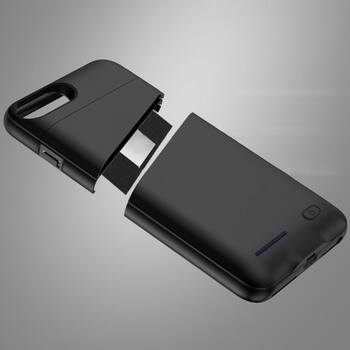 3v1 Plastové puzdro s externou batériou smart battery case power bánk 3000 mAh pre Apple iPhone 7 - čierne