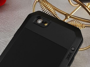 EXTRÉMNE odolný hliníkovo-silikónový obal pre Apple iPhone 6 Plus/6S Plus - čierny