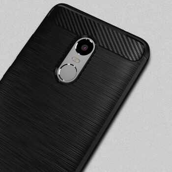 Ochranný silikónový obal karbón pre Xiaomi Redmi 5 Plus Global - čierny