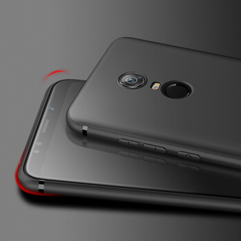 Silikónový matný obal pre Xiaomi Redmi 5 Plus Global - čierny