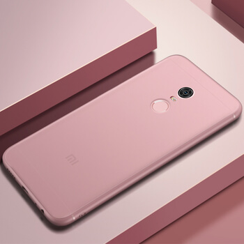 Silikónový matný obal pre Xiaomi Redmi 5 Plus Global - ružový