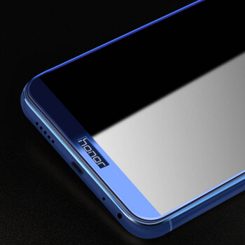 3D ochranné tvrdené sklo s rámčekom pre Honor 9 Lite - modré