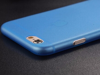 Ultratenký plastový kryt pre Apple iPhone 6/6S - tmavo modrý