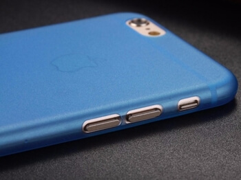 Ultratenký plastový kryt pre Apple iPhone 6/6S - tmavo modrý