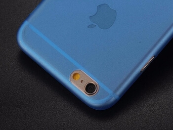 Ultratenký plastový kryt pre Apple iPhone 6/6S - tmavo modrý