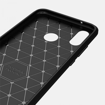 Ochranný silikónový obal karbón pre Huawei P20 Lite - čierny
