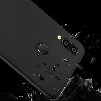 Silikónový matný obal pre Huawei P20 Lite - čierny