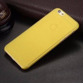Ultratenký plastový kryt pre Apple iPhone 6/6S - žltý