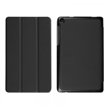 2v1 Smart flip cover + zadný plastový ochranný kryt pre Lenovo Tab3 7 Essential 710 - čierny