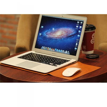 Ochranný kožený obal pre Apple MacBook 12" - hnedý