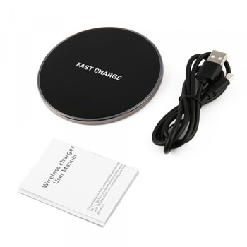 Hliníková bezdrôtová nabíjačka pre chytré telefóny biela