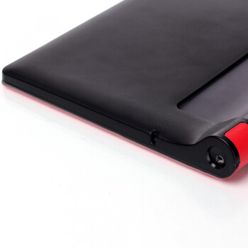 2v1 Smart flip cover + zadný plastový ochranný kryt pre Lenovo Yoga Tab 3 10" LTE - čierny