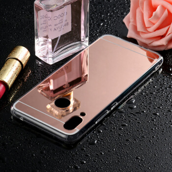 Silikónový zrkadlový ochranný obal pre Huawei Nova 3 - ružový