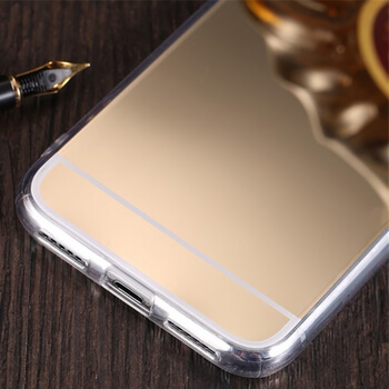 Silikónový zrkadlový ochranný obal pre Apple iPhone XR - čierny