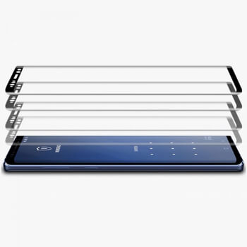 3x SES 3D ochranné tvrdené sklo pre Samsung Galaxy Note 9 N960F - čierne - 2+1 zdarma
