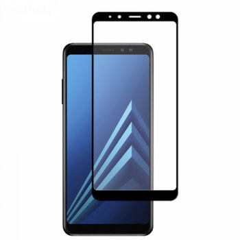 3x 3D tvrdené sklo s rámčekom pre Samsung Galaxy A8 2018 A530F - čierne - 2+1 zdarma