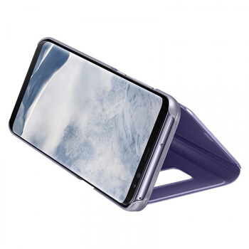 Zrkadlový plastový flip obal pre Samsung Galaxy A8 2018 A530F - zlatý
