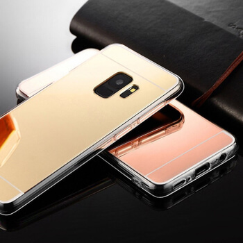 Silikónový zrkadlový ochranný obal pre Samsung Galaxy A8 2018 A530F - ružový