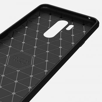 Ochranný silikónový obal karbón pre LG G7 ThinQ - čierny