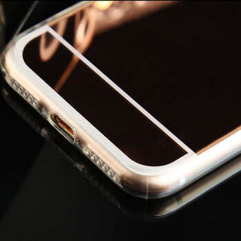 Silikónový zrkadlový ochranný obal pre LG G7 ThinQ - ružový