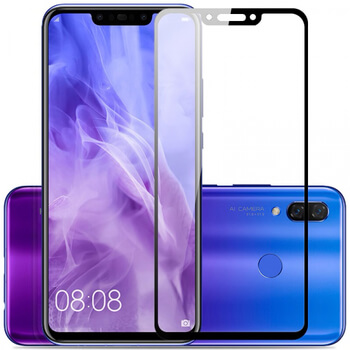 3D ochranné tvrdené sklo s rámčekom pre Huawei Nova 3i - čierne